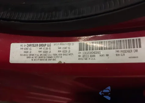 2013 Dodge Avenger Sxt z USA, uszkodzony, nr VIN 1C3CDZCBXDN632021